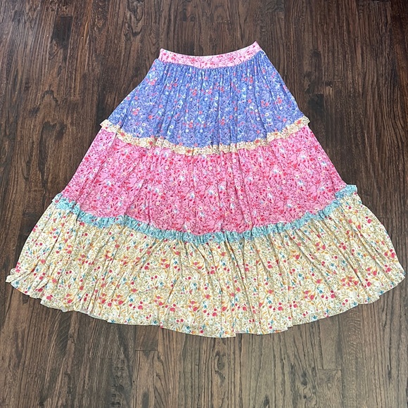 Black milk Pegasus Prairie Tier Frill Midaxi Skirt - Picture 3 of 4